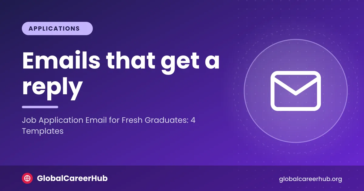 Job application email for fresh graduates: a short, clear email from a graduate to an employer