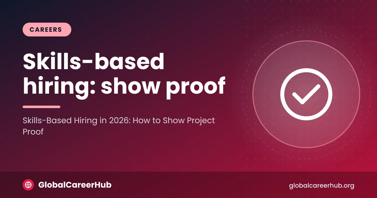 Skills-based hiring: a candidate shows a project log instead of a job title